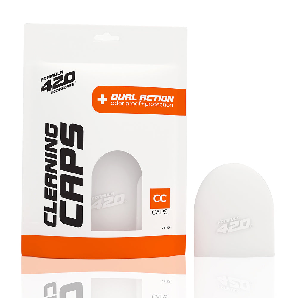 Cleanliness Cap Formula 420 - Cleaning Caps Large - White | Bong Warehouse