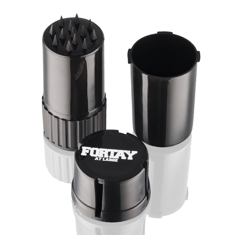 Fortay at Large - 3 Piece Grinder - Black 3 pieces