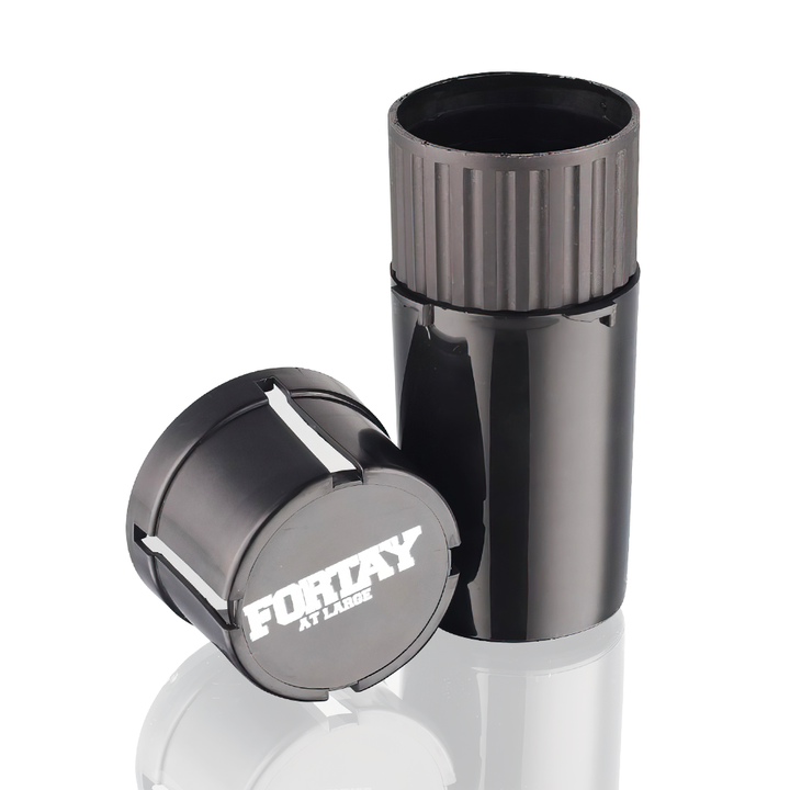 Fortay at Large - 3 Piece Grinder - Black open