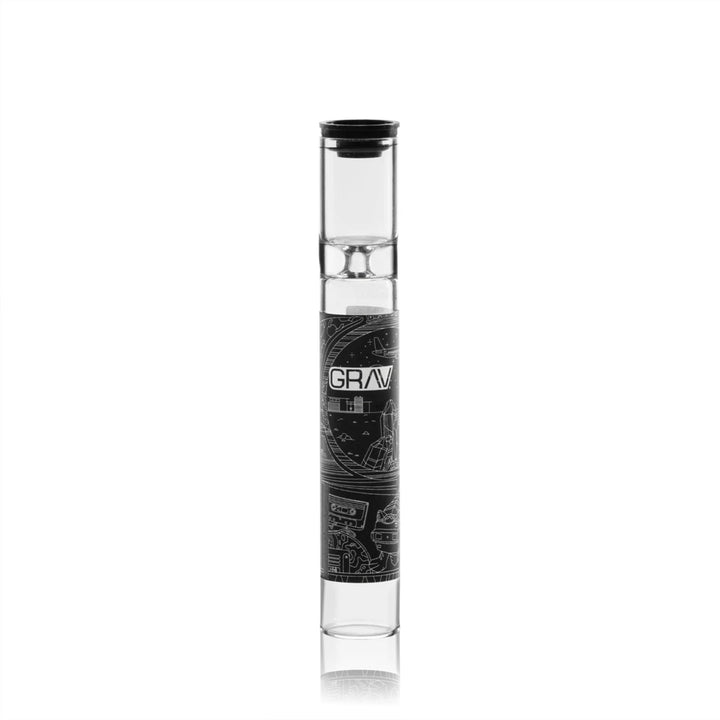 GRAV -  Glass Taster 12mm  - One Hitter Weed Pipe - Clear