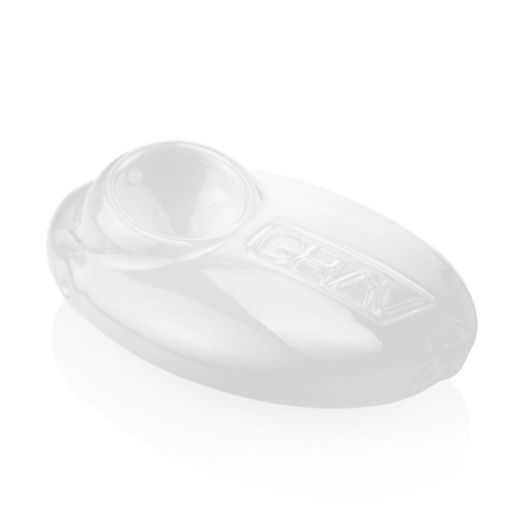 GRAV - Pebble Glass Pipe - White Clear