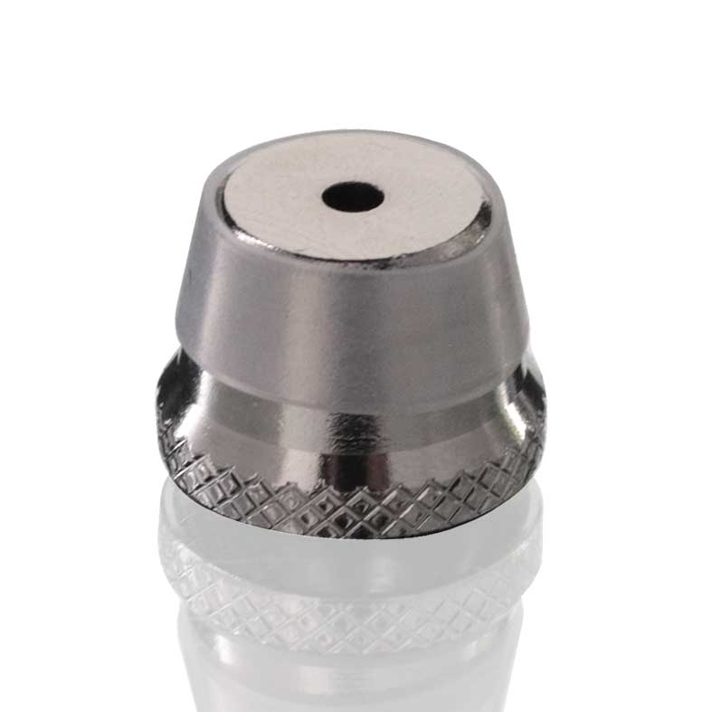Gatorbeug G3 Mini Glass Bottle Bong 18.5cm - Grey featuring cone on white background for clear view.