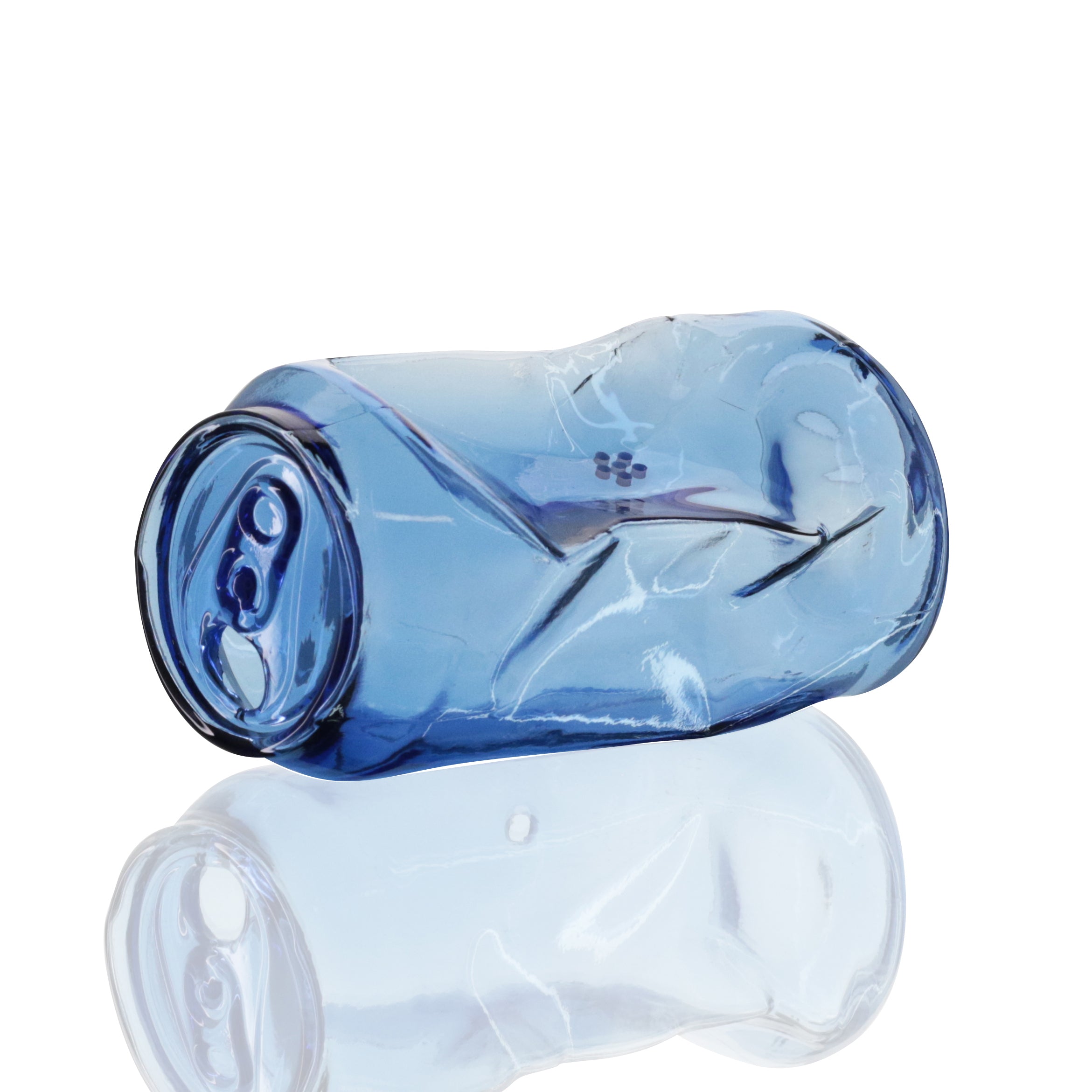 Bong Warehouse - Crushed Glass Can Pipe - Blue