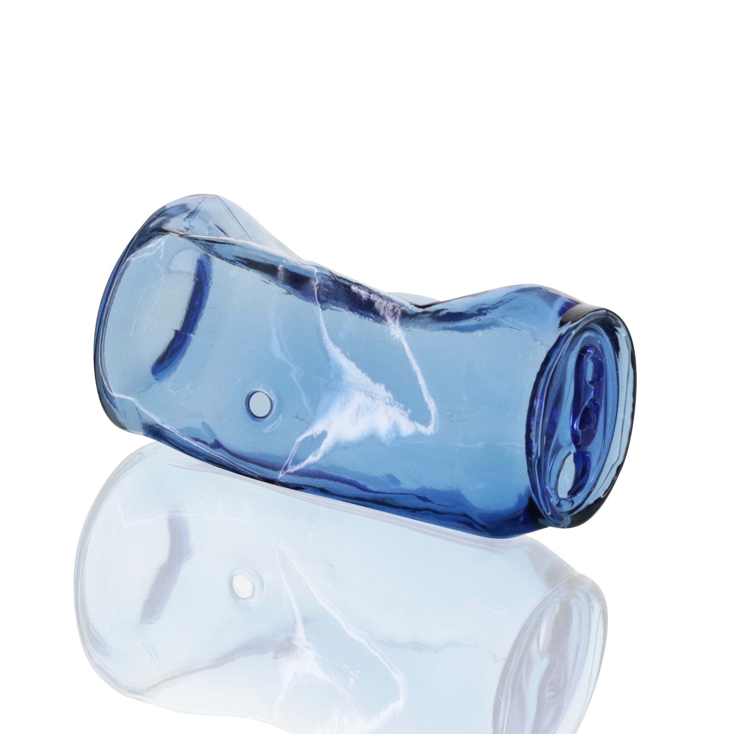 Bong Warehouse - Crushed Glass Can Pipe - Blue
