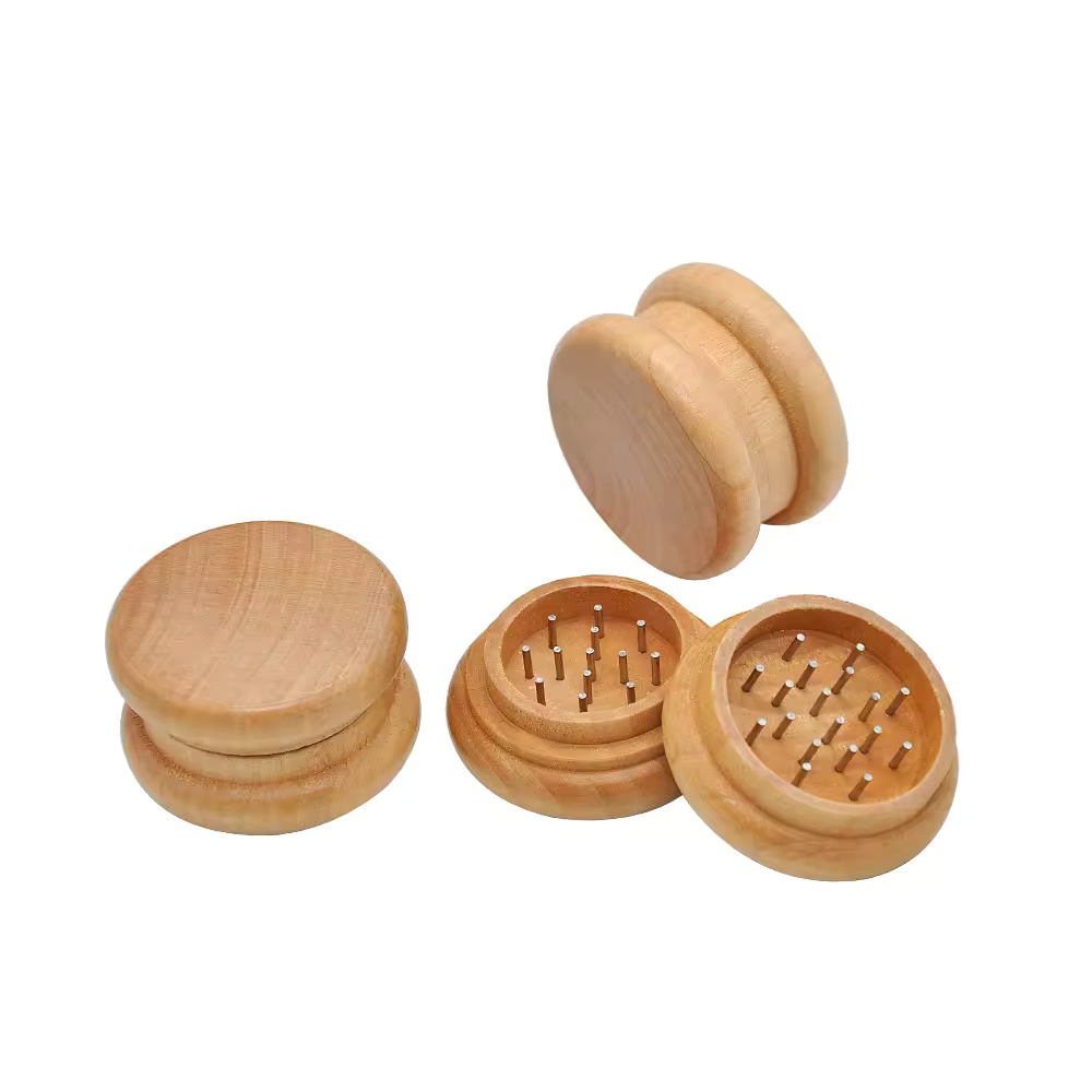 Eco Wooden Weed Grinder - Light wood