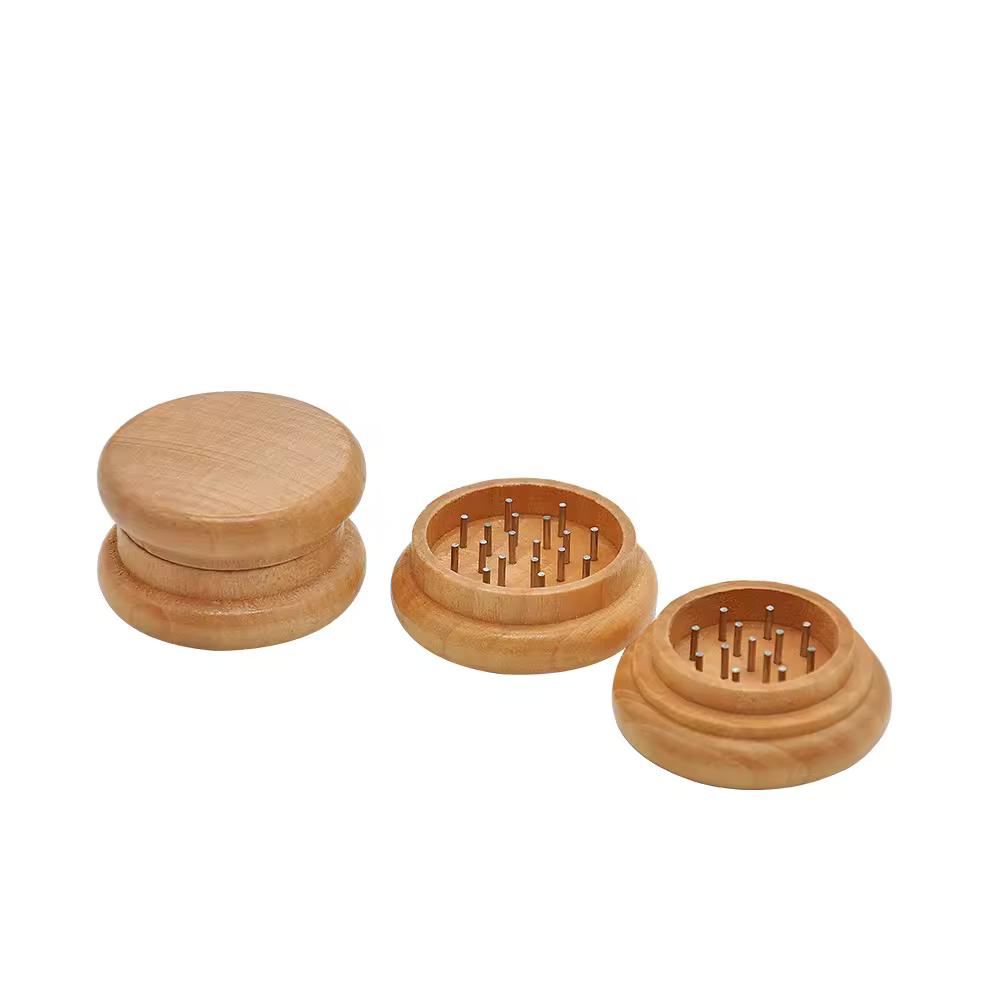 Eco Wooden Weed Grinder - Light wood