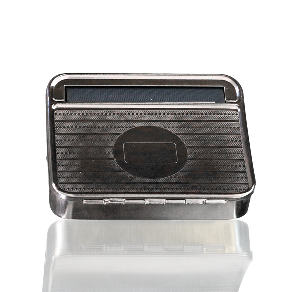 Joint and Cigarette Automatic Rolling Tin - Silver top