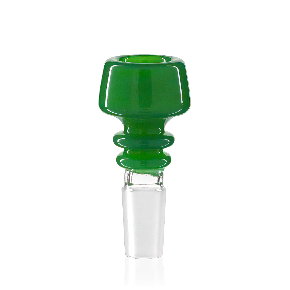 Lucky Goat - Glass Cone Piece (Bowl) 14mm Male - Green Slim front
