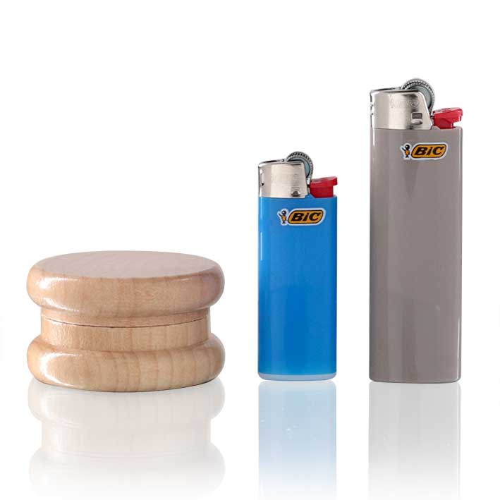 Eco Wooden Weed Grinder - Light wood