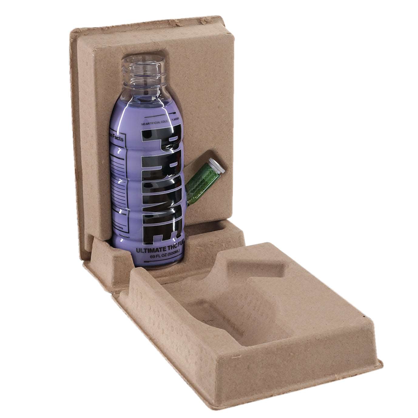 Prime Glass Bong 19cm Green - Box and Packaging | Bong Warehouse