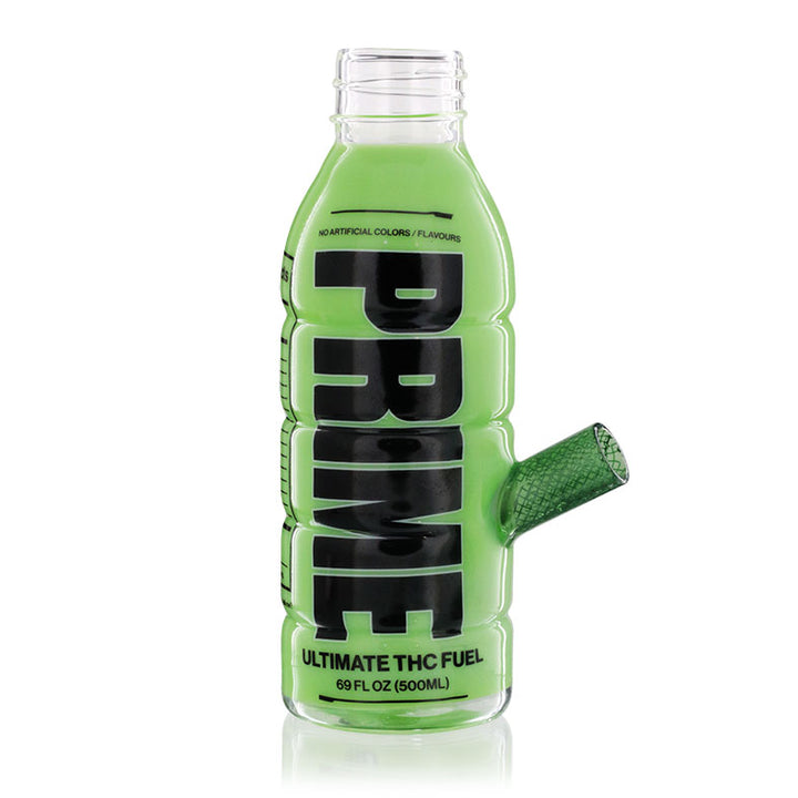 Prime Glass Bong 19cm Green - Front View | Bong Warehouse