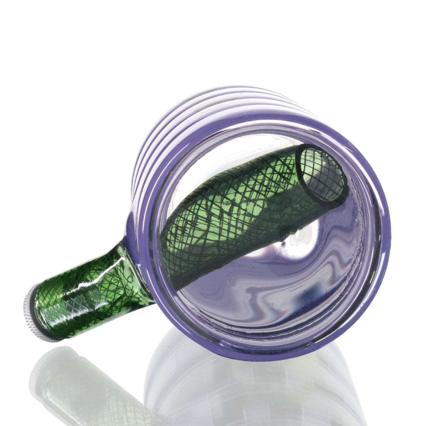 Prime Glass Bong 19cm Purple - Bottom View Showing Base | Bong Warehouse