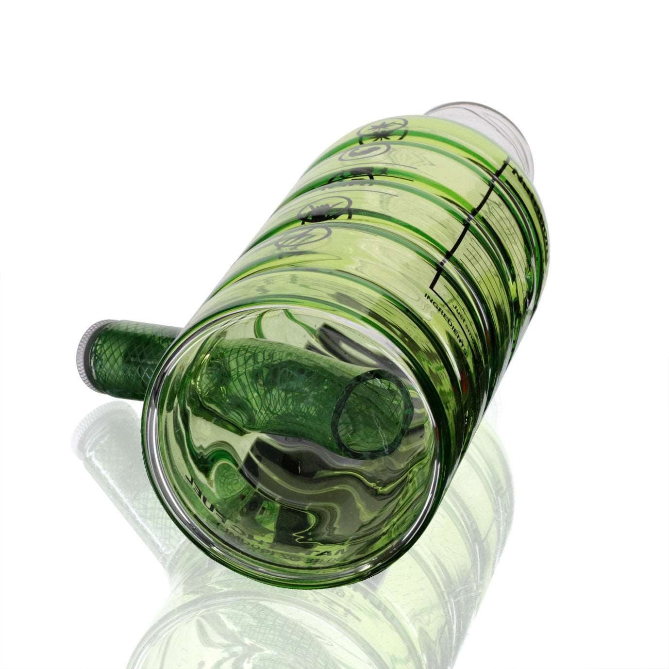 Gatorbeug - Prime Glass 20cm Small Bottle Bong - Transparent Green