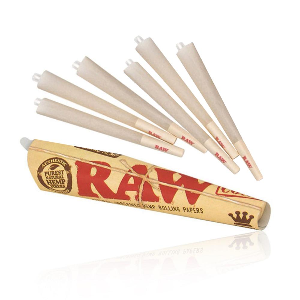 RAW - Organic Hemp Pre Rolled Cones - 6 Pack