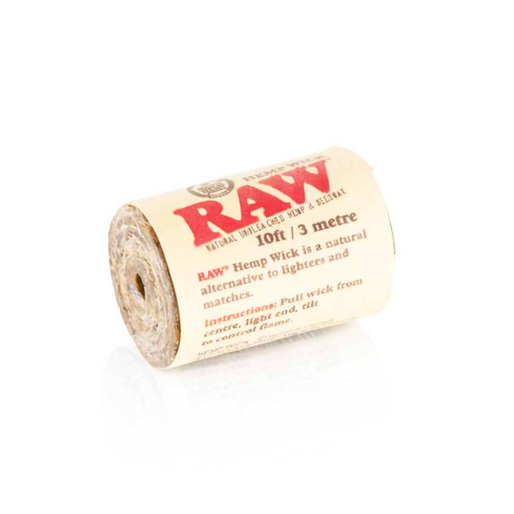 RAW - Organic Hemp Wick 10ft / 3m - Natural