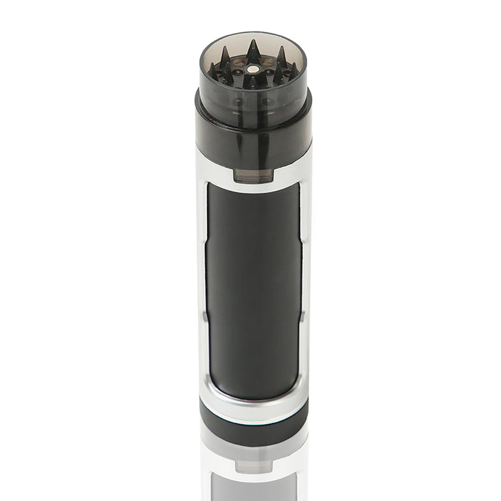 Rotary Cone Case Weed Grinder - Black open lid grinder