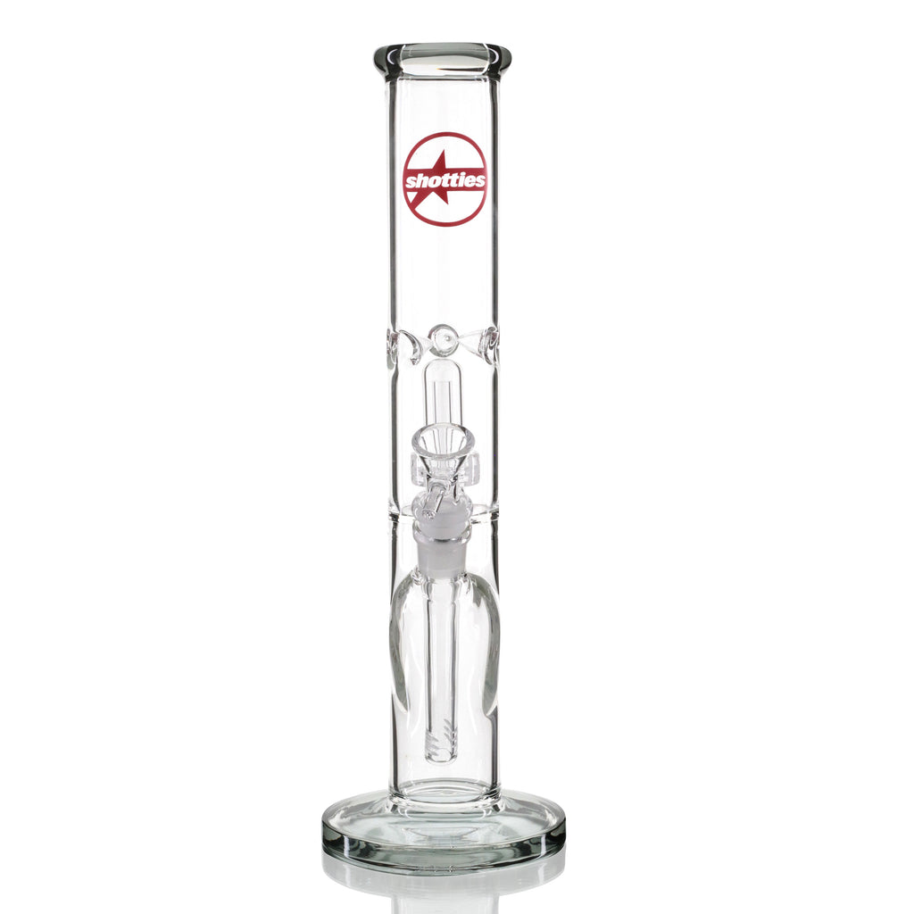 Shotties 35cm Glass Slit Diffuser Pillar Bong - Clear/Smoke | Bong ...