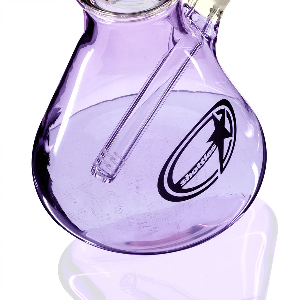 Shotties Beaker Bong - Clear/Purple | Bong Warehouse