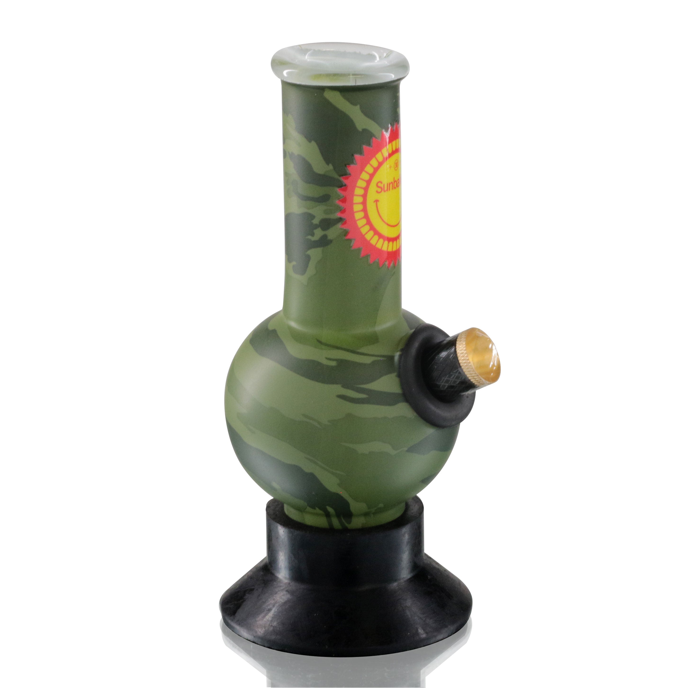 Mini Bubble 17cm Glass Bong - Camo Sunbaked riht