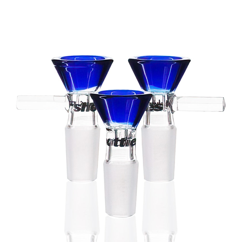 Shotties™ - 3 x Cone Handle (Bowl) 14mm Male - Cobalt