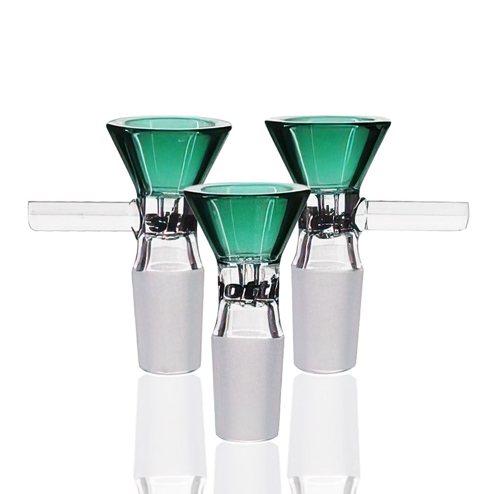 Shotties™ - 3 x Cone Handle (Bowl) 14mm Male - Teal