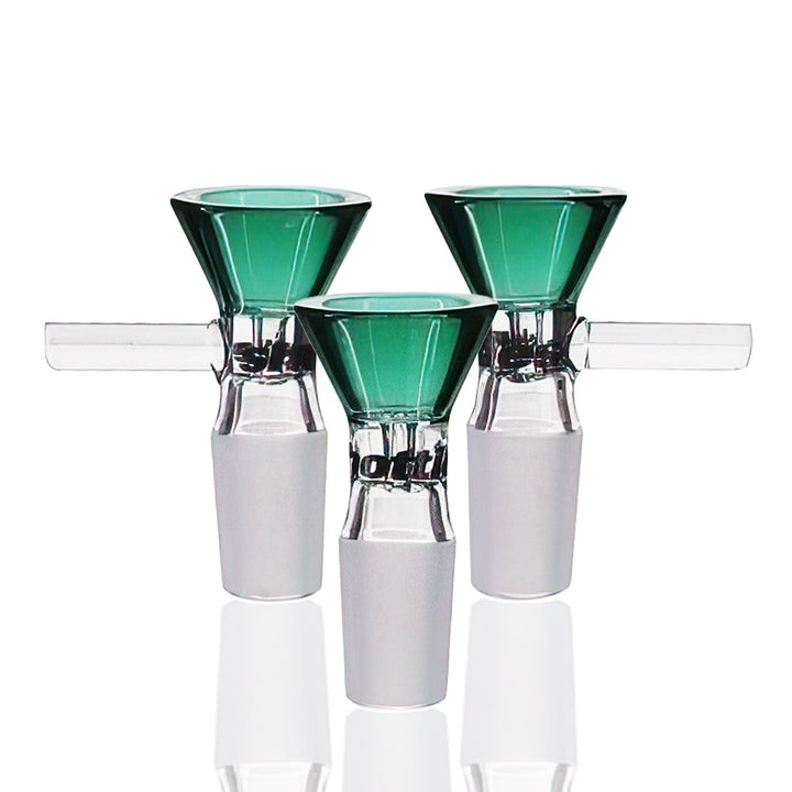 Shotties™ - 3 x Cone Handle (Bowl) 14mm Male - Teal