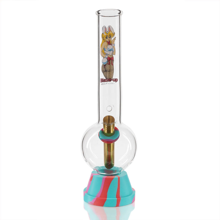 Tall Bubble 29cm Glass Bong - Blaze Up front