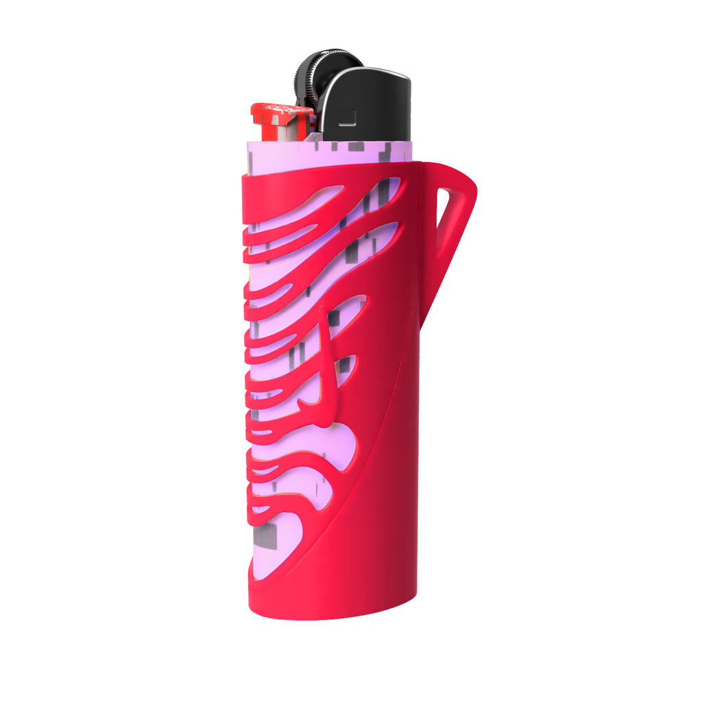TN Silicon BIC Lighter Case - Red