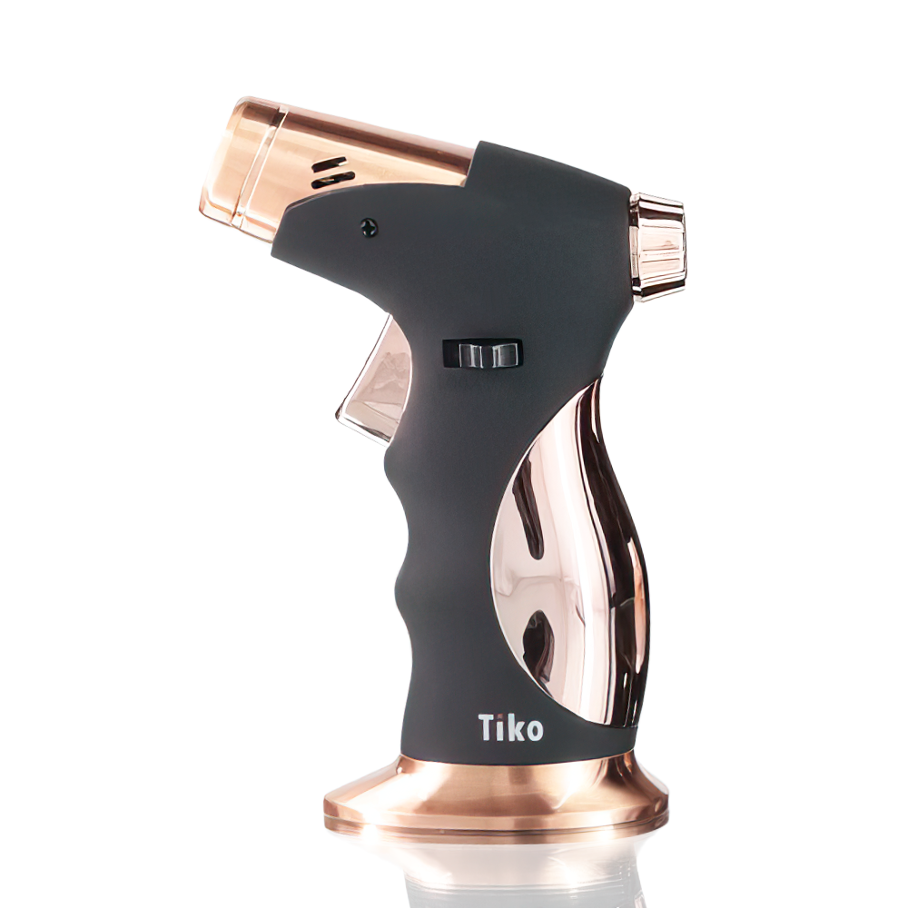 Tiko - Gun Jet Torch Lighter - Black/ Gold left