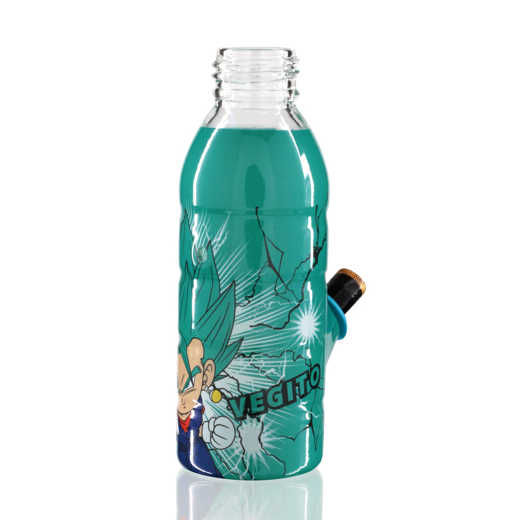 Mini Bottle 17.5cm Glass Bong - Aqua Vagito back