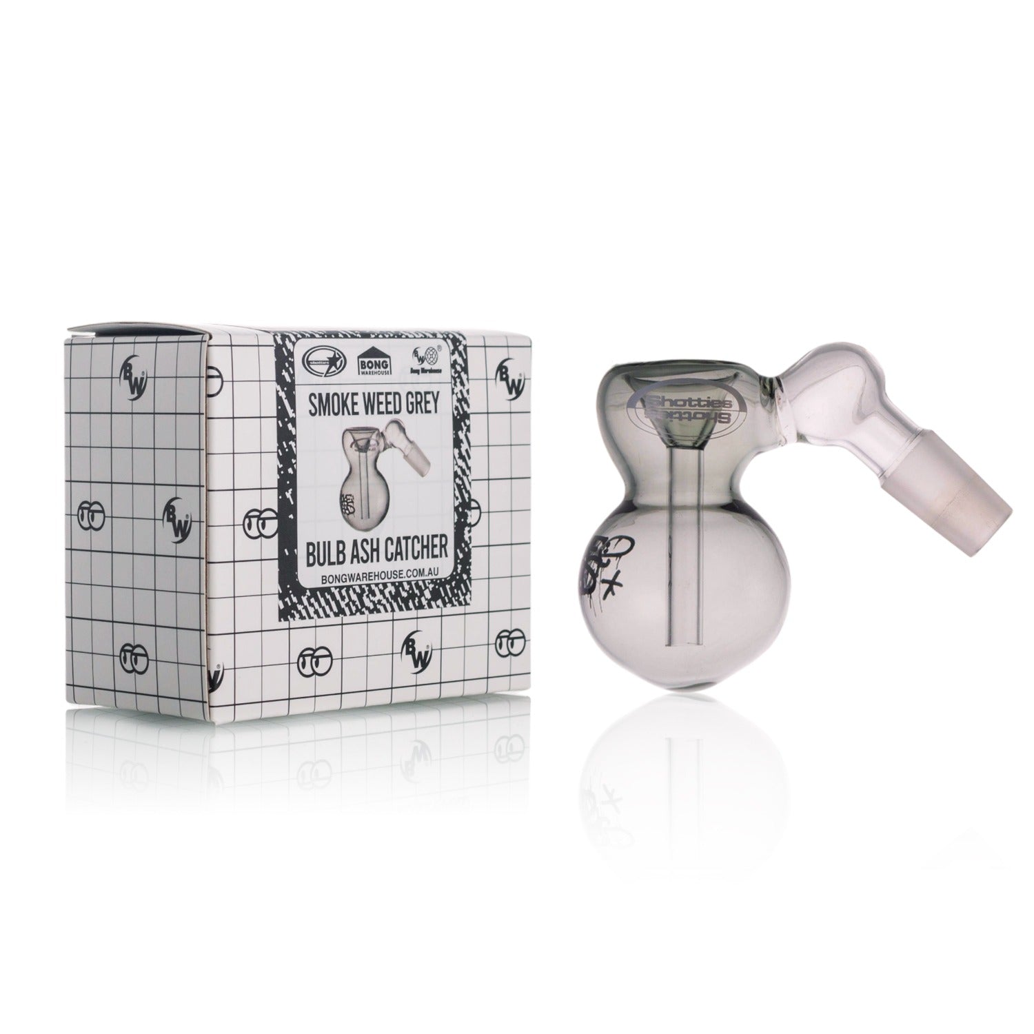 Bong Warehouse - Bulb Ash Catcher - Smoke Weed grey