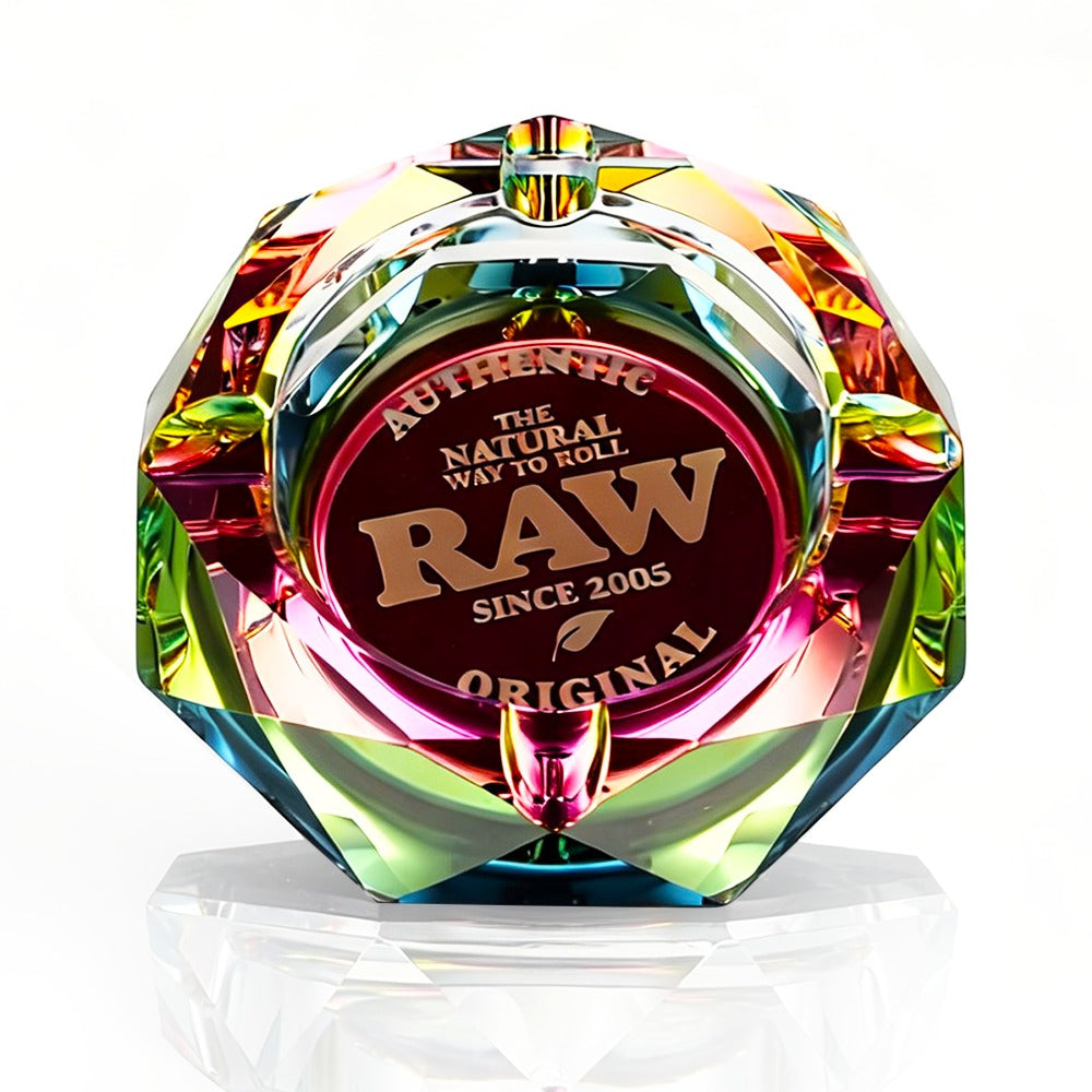 RAW - Glass Ash Tray - Rainbow