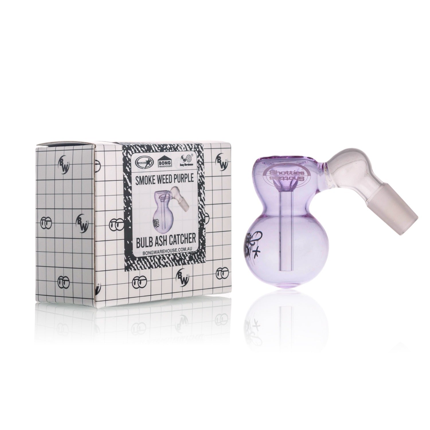 Bong Warehouse - Bulb Ash Catcher - Smoke Weed Purple