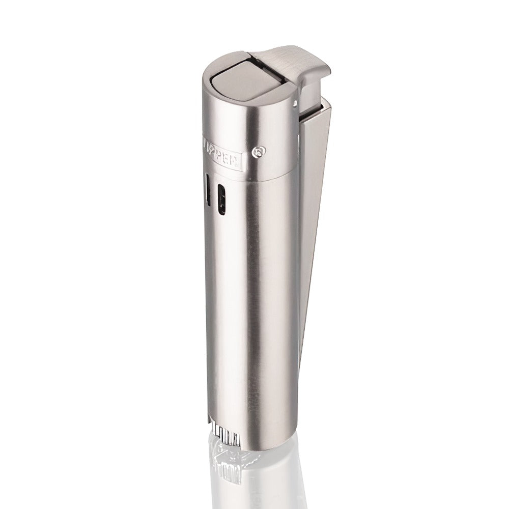 Clipper Metal Refillable Lighter Large in Silver