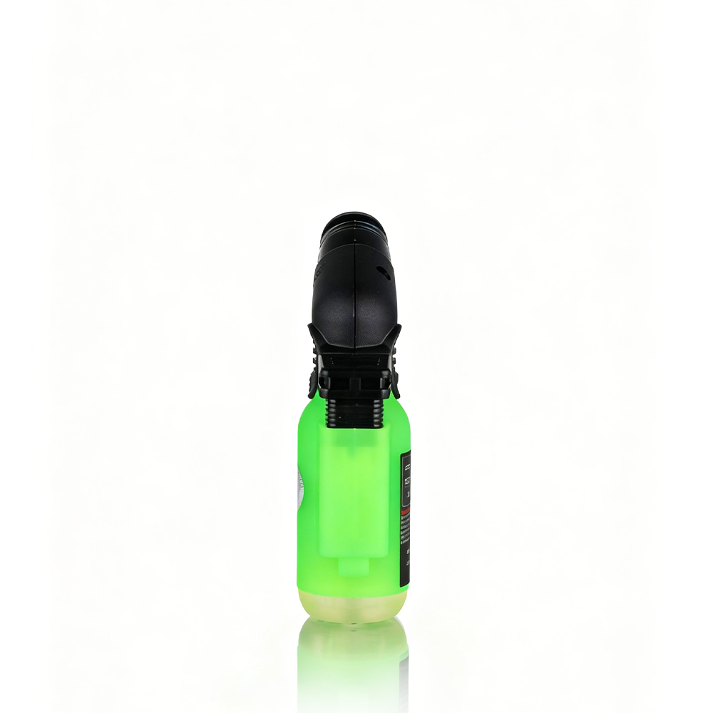 Zengaz - Angle Torch Lighter - Green with black cap on a white background
