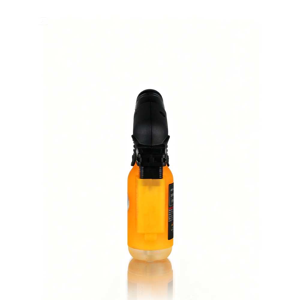Zengaz - Angle Torch Lighter - Orange with black nozzle on a white background