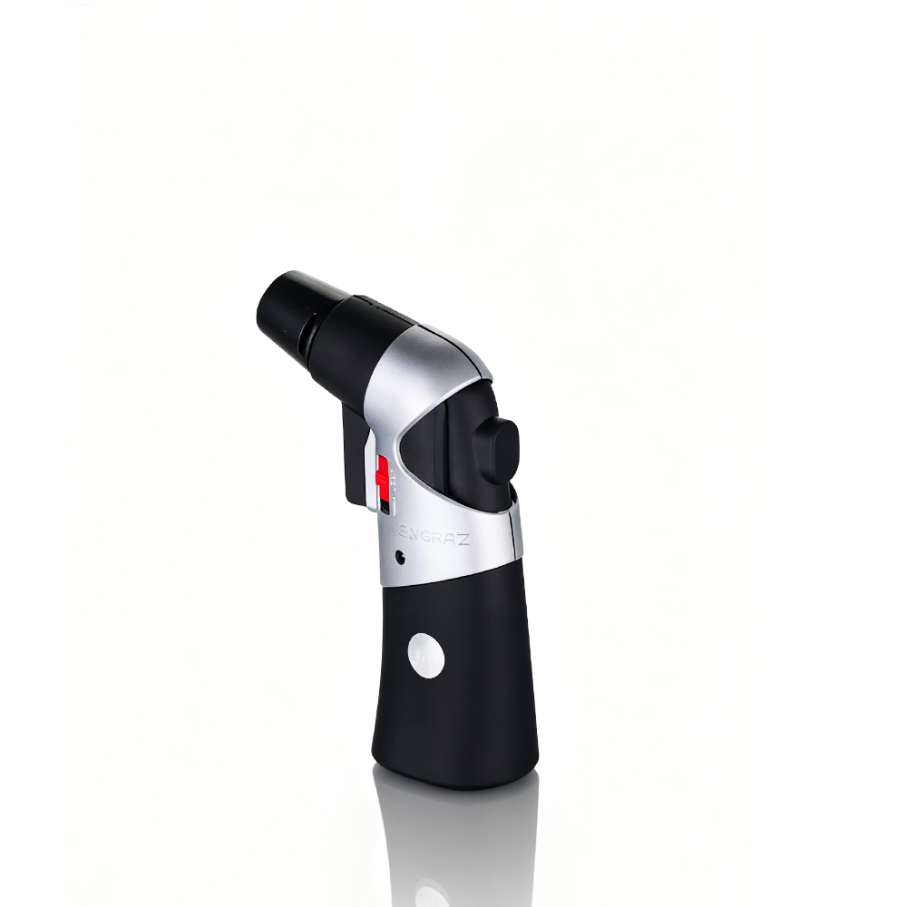 Zengaz - Gun Jet Torch Lighter - Silver  on a white background