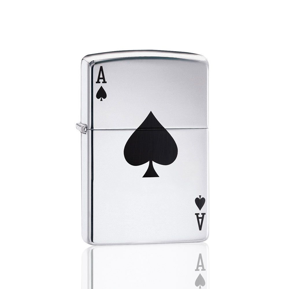 Zippo Lighter - Lucky Ace - High Polish Chrome_1