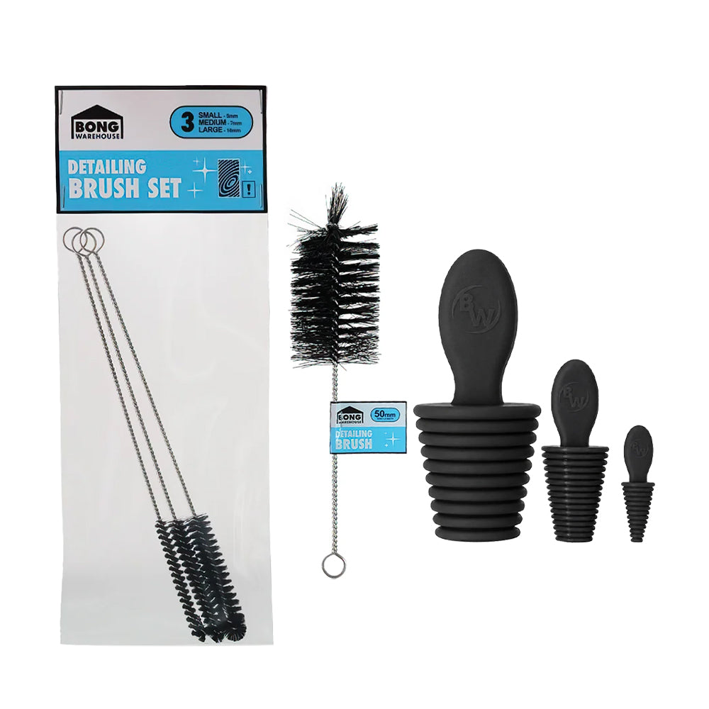 Bong Warehouse Bong Cleaning Plugs & Brushes Bundle