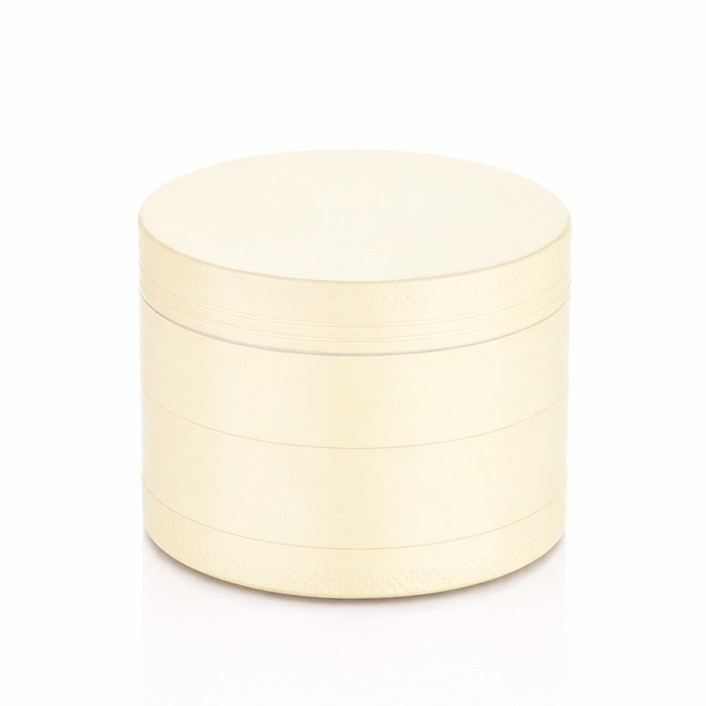 BW Round Metal Weed and Herb Beige metal weed grinder