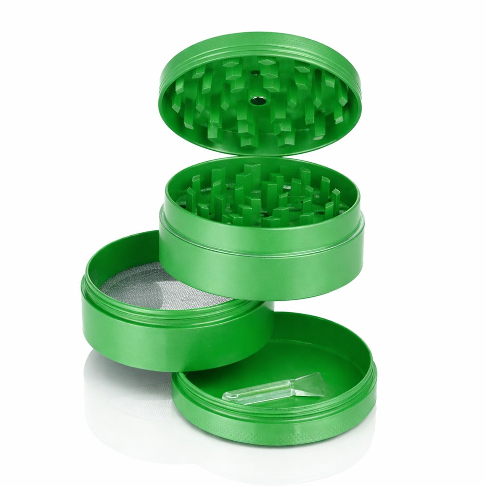 BW Round Metal Weed and Herb Green metal weed grinder