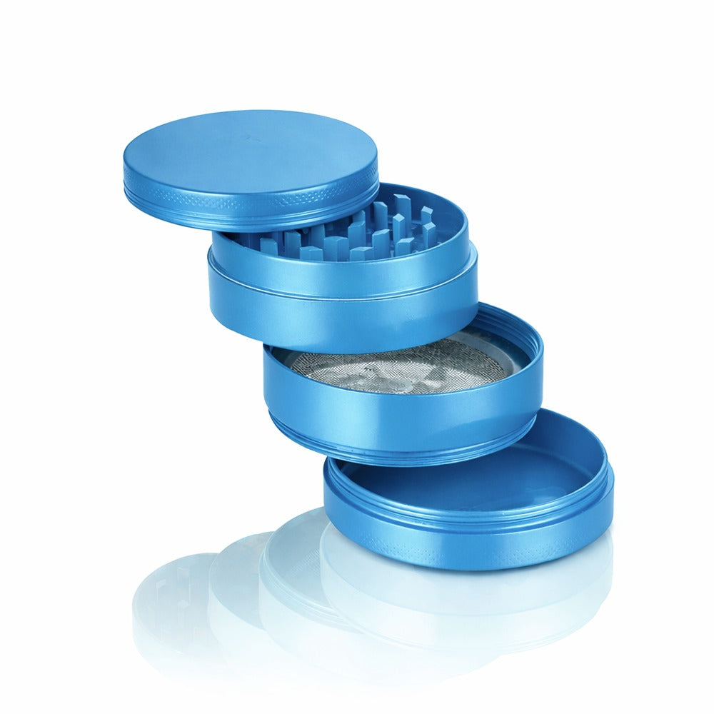 BW Round Metal Weed and Herb Light Blue metal weed grinder