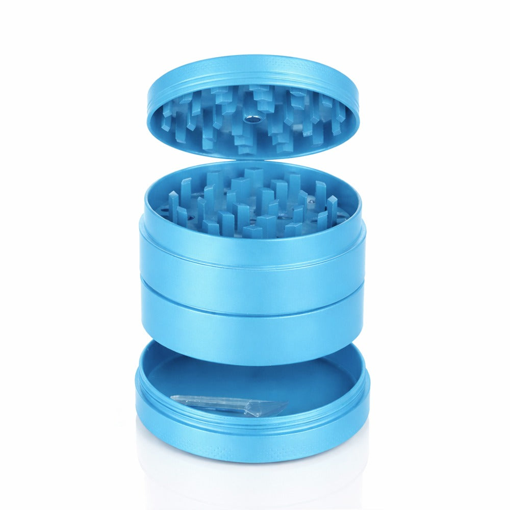 BW Round Metal Weed and Herb Light Blue metal weed grinder