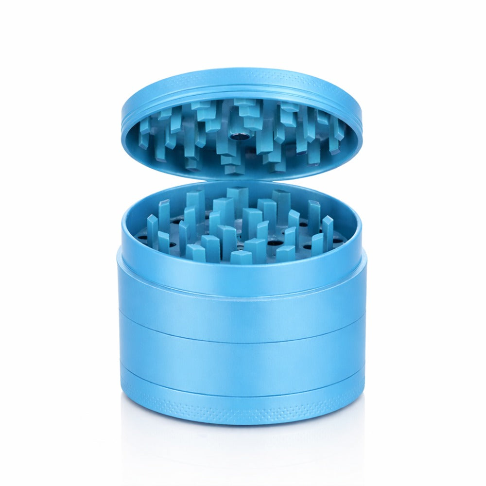 BW Round Metal Weed and Herb Light Blue metal weed grinder