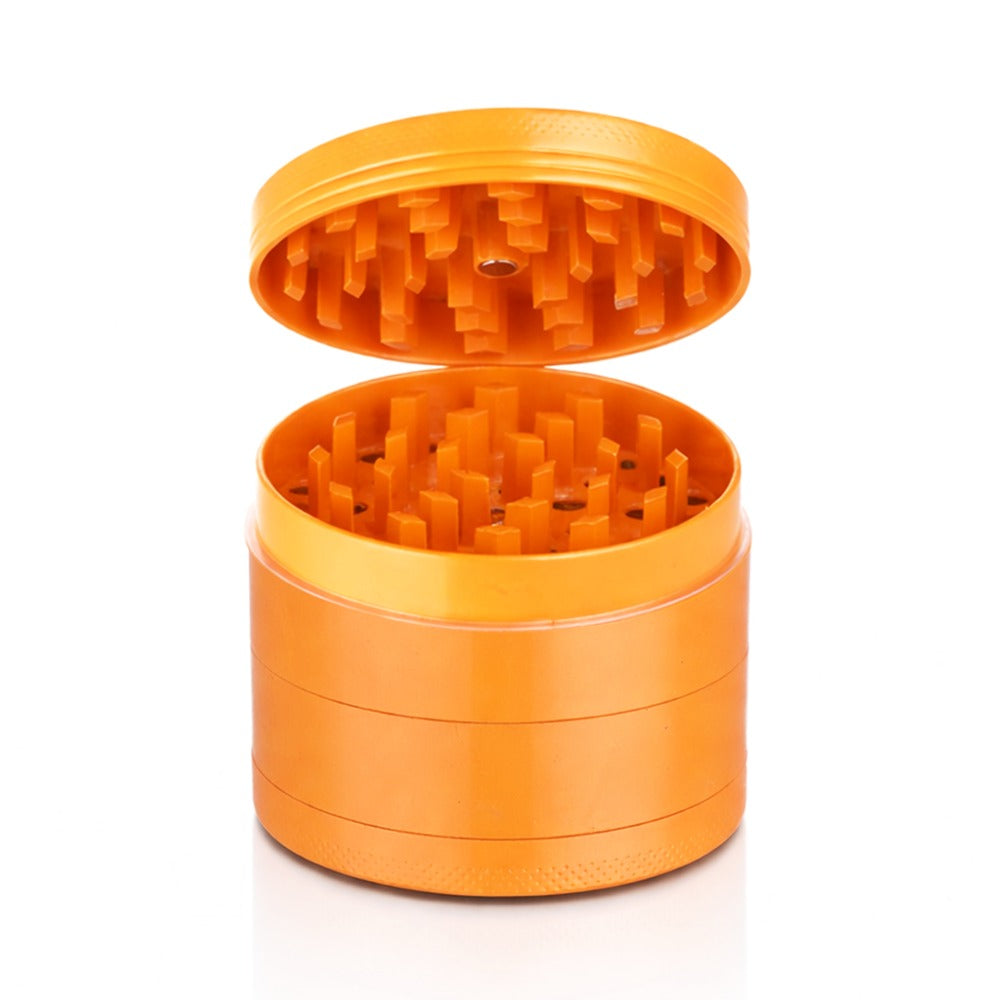BW Round Metal Weed and Herb Orange metal weed grinder
