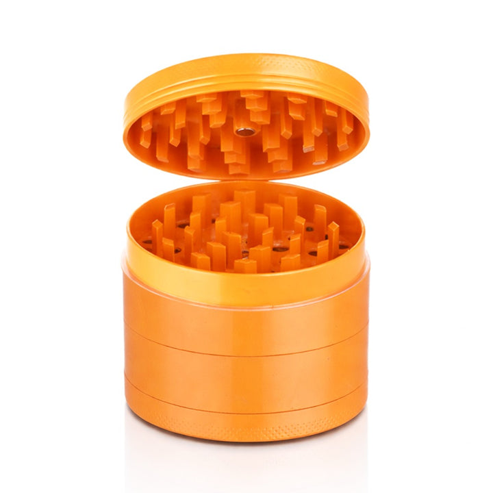 BW Round Metal Weed and Herb Orange metal weed grinder