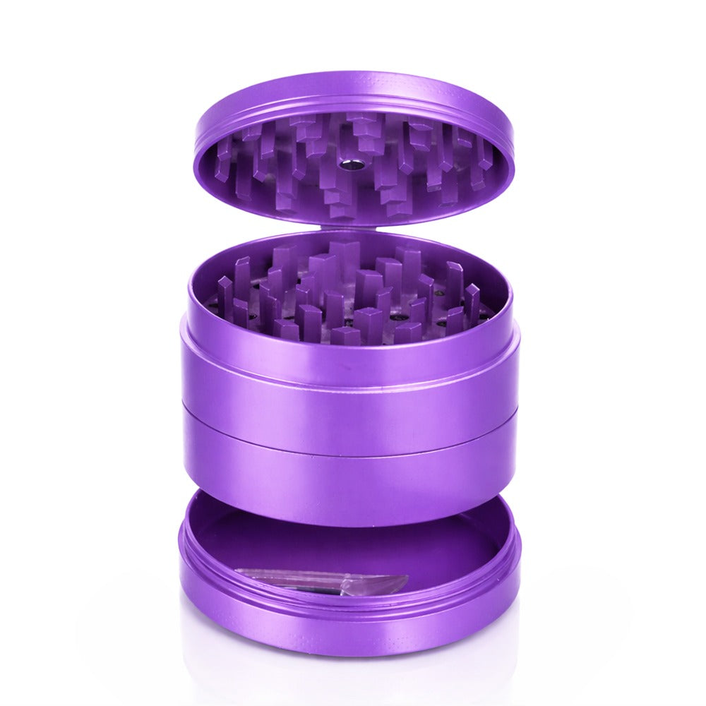 BW Round Metal Weed and Herb Purple metal weed grinder