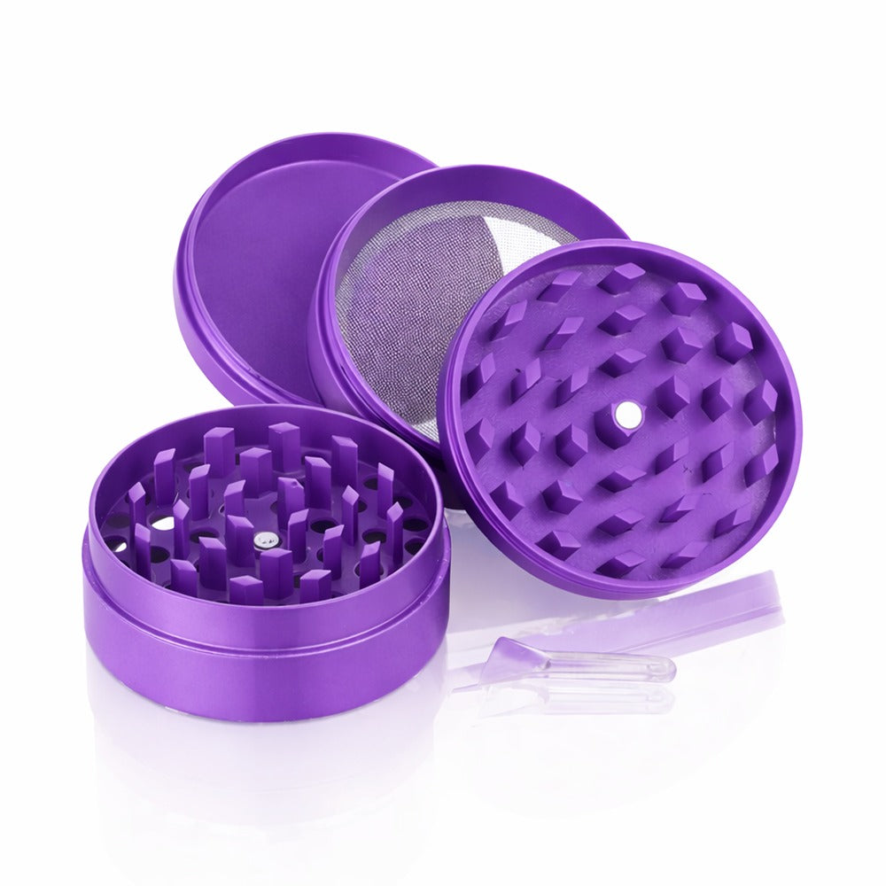 BW Round Metal Weed and Herb Purple metal weed grinder