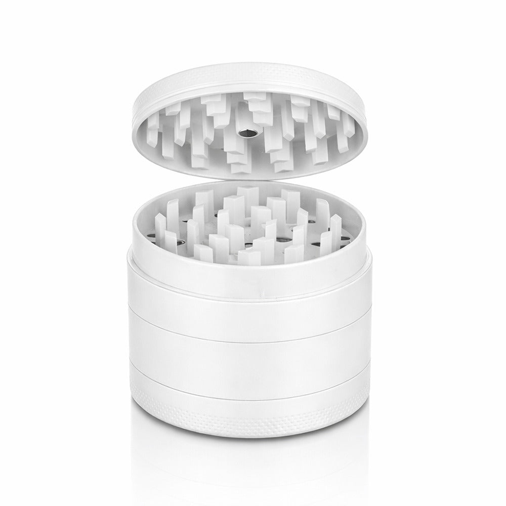 BW Round Metal Weed and Herb White metal weed grinder