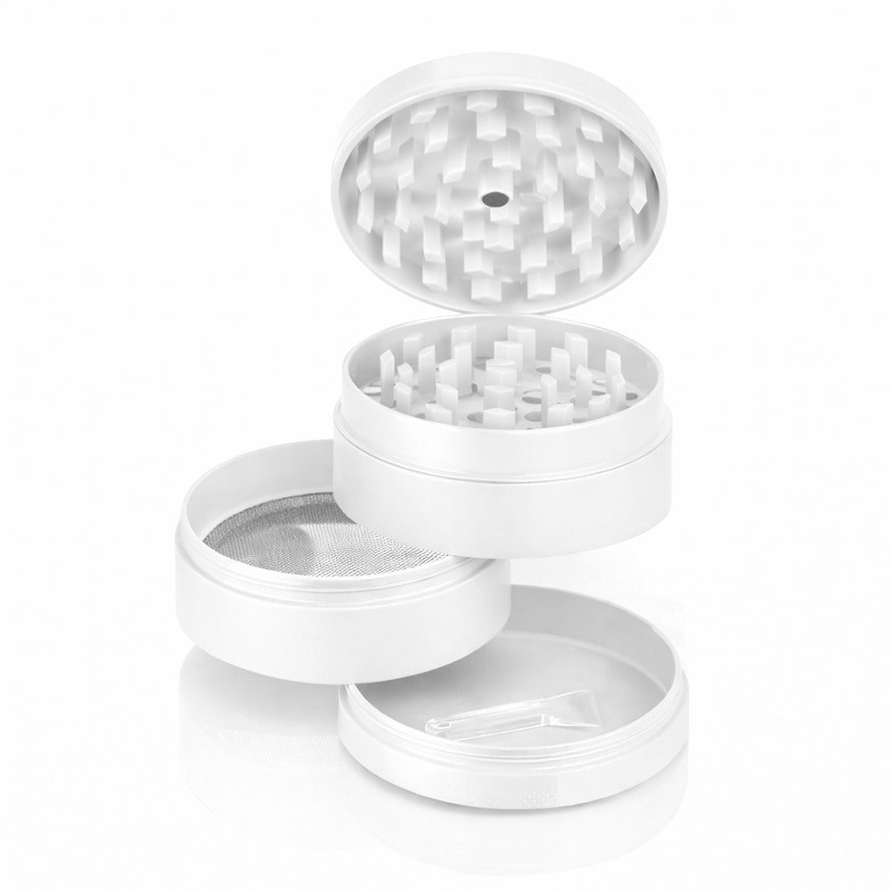 BW Round Metal Weed and Herb White metal weed grinder